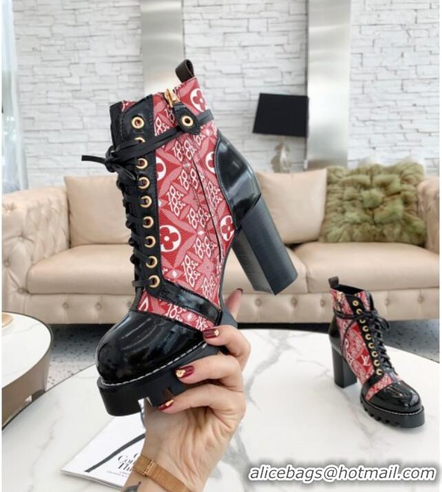 Best Quality Louis Vuitton Since 1854 Star Trail Ankle Boots Red 081006