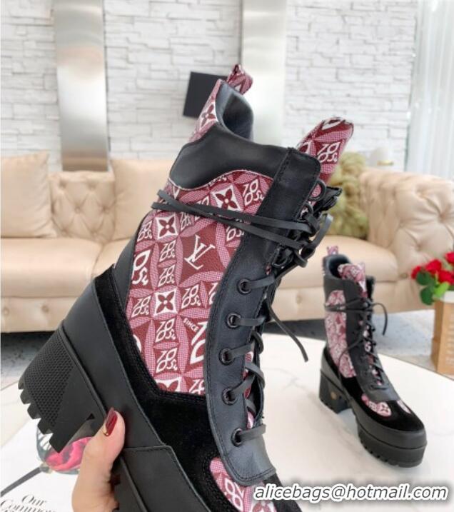 Reasonable Price Louis Vuitton Since 1854 Star Trail Ankle Boots 081006 Burgundy