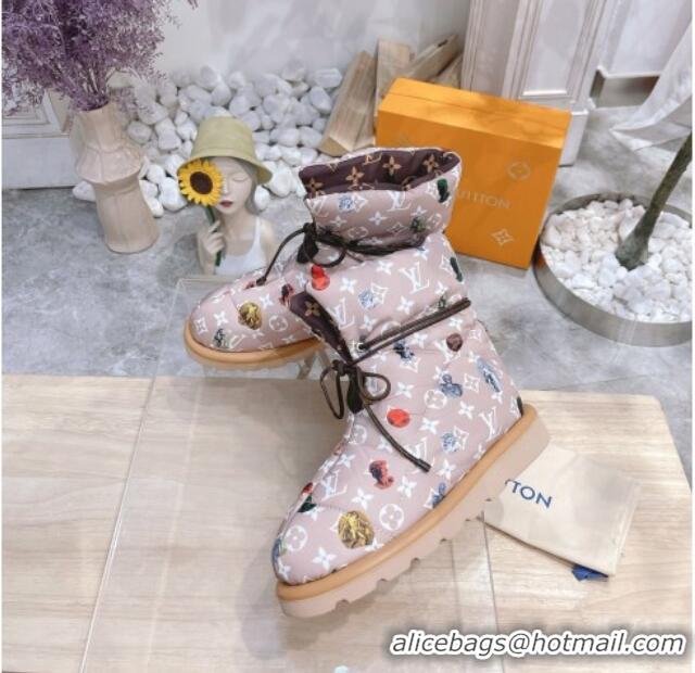 Best Luxury Louis Vuitton Pillow Comfort Ankle Boot 081251 Pink