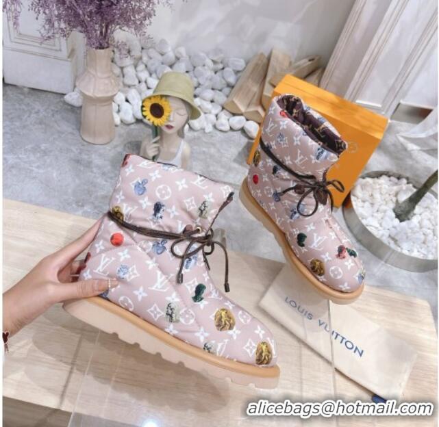 Best Luxury Louis Vuitton Pillow Comfort Ankle Boot 081251 Pink