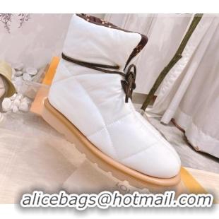 Good Looking Louis Vuitton Pillow Comfort Ankle Boot 081251 White