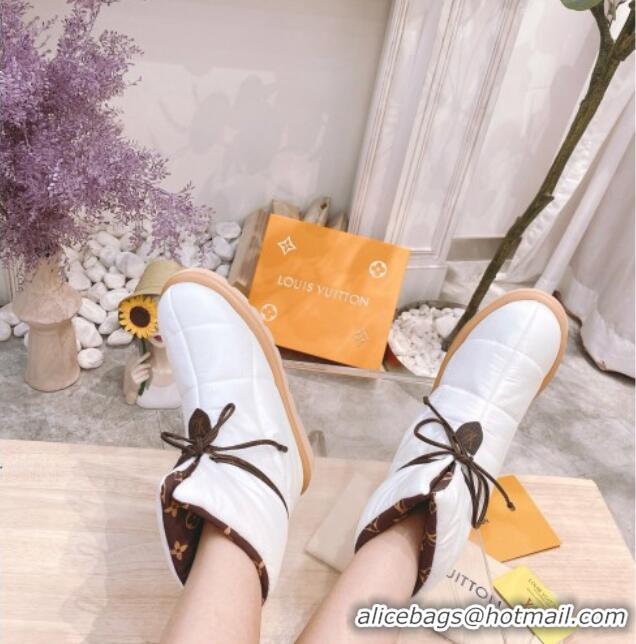 Good Looking Louis Vuitton Pillow Comfort Ankle Boot 081251 White