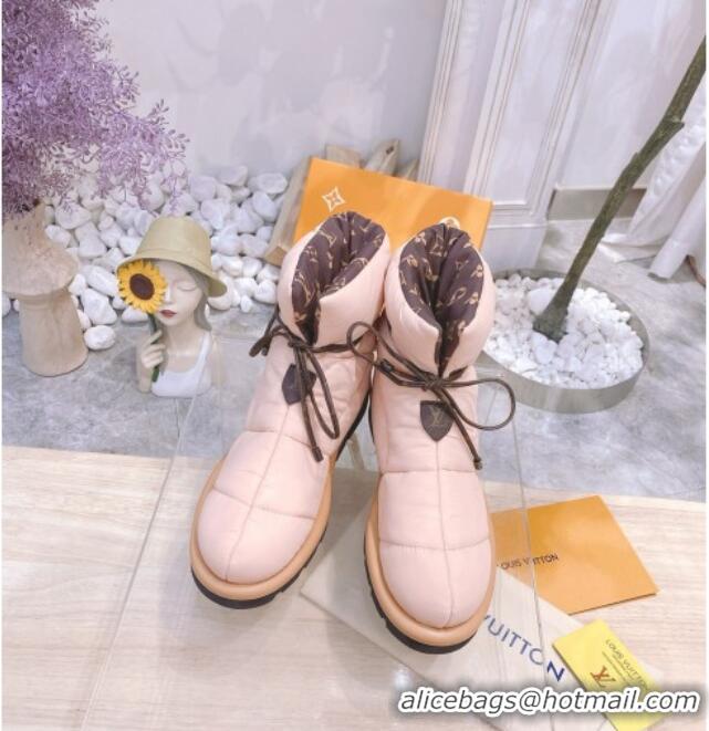 Luxury Louis Vuitton Pillow Comfort Ankle Boot 081251 Pink