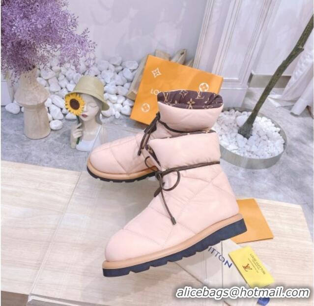 Luxury Louis Vuitton Pillow Comfort Ankle Boot 081251 Pink