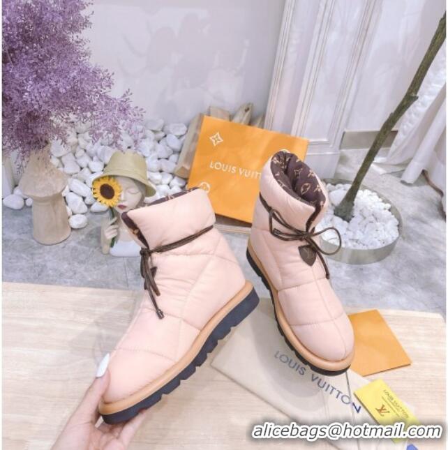 Luxury Louis Vuitton Pillow Comfort Ankle Boot 081251 Pink