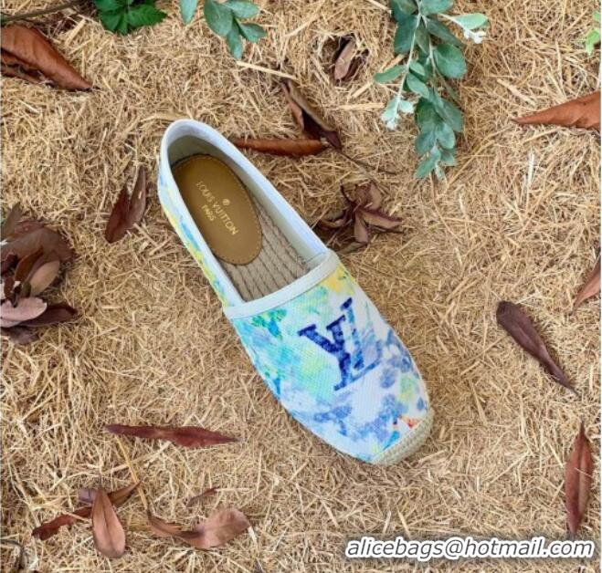 Best Product Louis Vuitton Watercolor Denim Espadrilles 081259 Blue