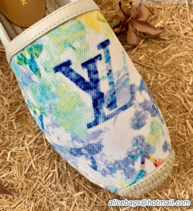 Best Product Louis Vuitton Watercolor Denim Espadrilles 081259 Blue