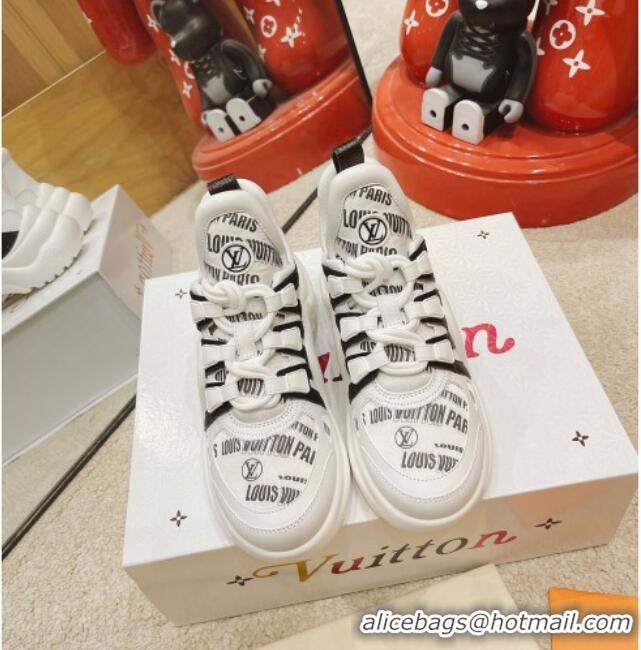 Charming Louis Vuitton LV Archlight Signature Print Sneakers 082029 White/Black 2021