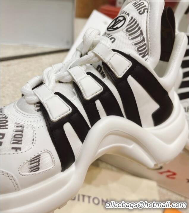 Charming Louis Vuitton LV Archlight Signature Print Sneakers 082029 White/Black 2021