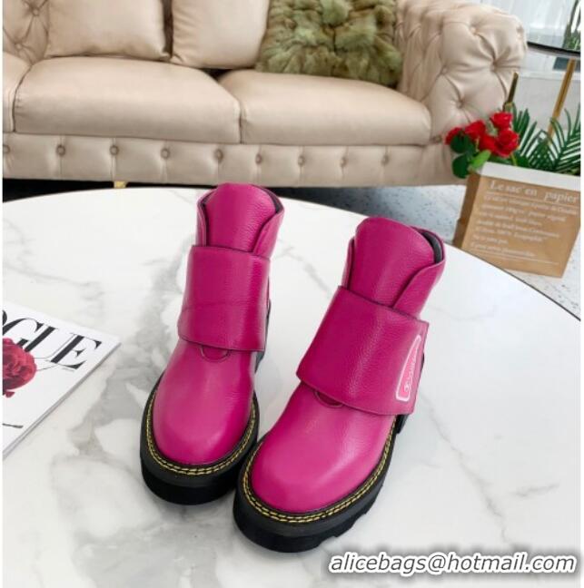 Best Luxury Louis Vuitton LV Beaubourg Padded Strap Ankle Boots 082041 Pink 2021