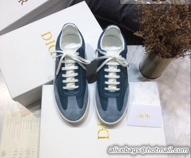 Best Quality Dior Homme B01 Calfskin Suede Sneakers 070844 Blue