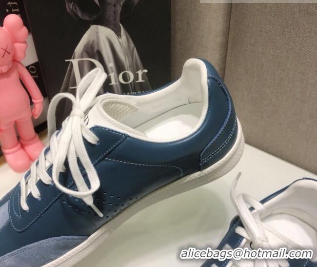 Best Quality Dior Homme B01 Calfskin Suede Sneakers 070844 Blue