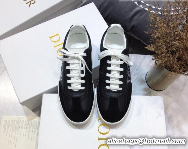 Best Product Dior Homme B01 Calfskin Suede Sneakers 070845 Black