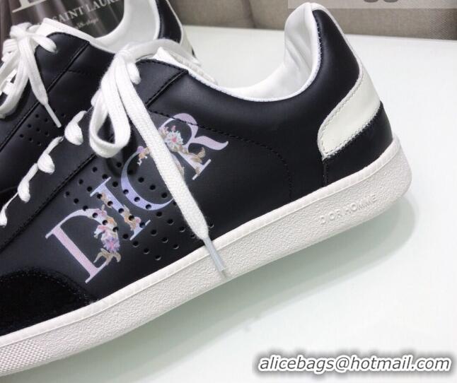 Best Product Dior Homme B01 Calfskin Suede Sneakers 070845 Black