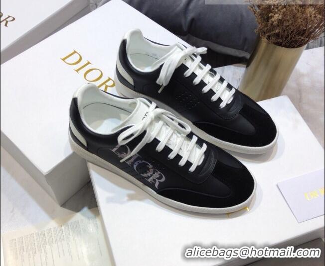 Best Product Dior Homme B01 Calfskin Suede Sneakers 070845 Black