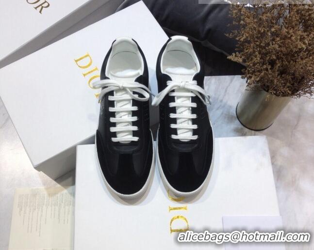 Popular Style Dior Homme B01 Calfskin Suede Sneakers 070847 Black