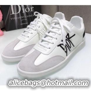 Good Product Dior Homme B01 Calfskin Suede Sneakers 070848 White