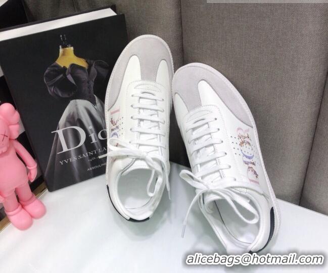 Unique Style Dior Homme B01 Calfskin Suede Sneakers 070853 White