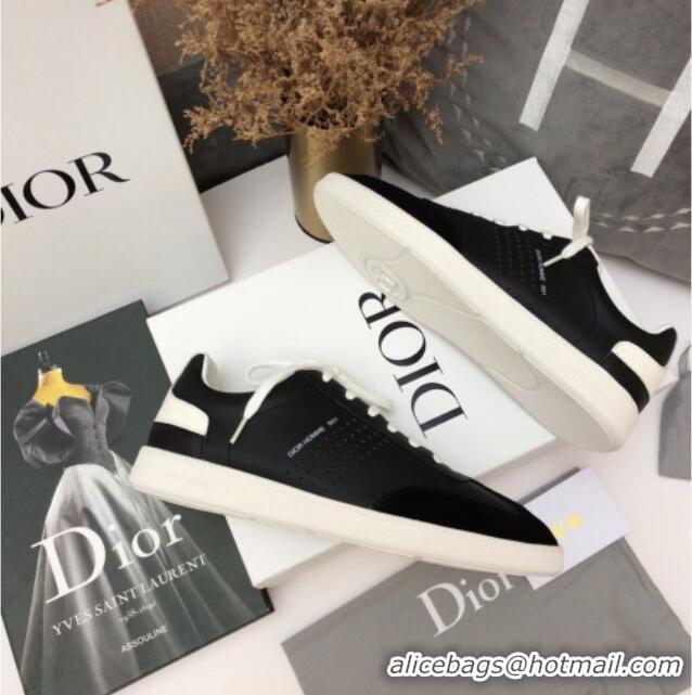 Perfect Dior Homme B01 Calfskin Suede Sneakers 070854 Black