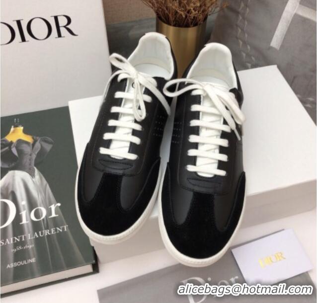 Perfect Dior Homme B01 Calfskin Suede Sneakers 070854 Black