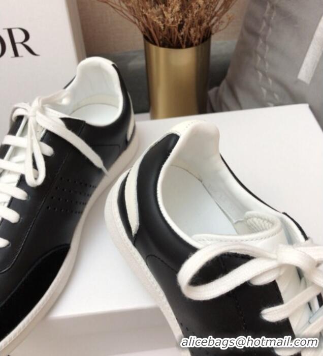 Perfect Dior Homme B01 Calfskin Suede Sneakers 070854 Black