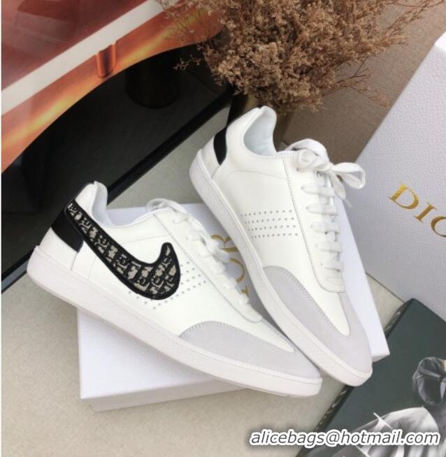 Good Quality Dior Homme B01 Calfskin Suede Sneakers 070856 White