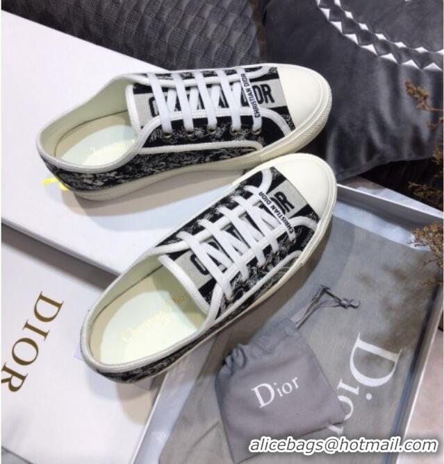 Top Grade Dior Walk'n'Dior Sneakers in Deep Blue Toile de Jouy Reverse Embroidered Cotton 070864