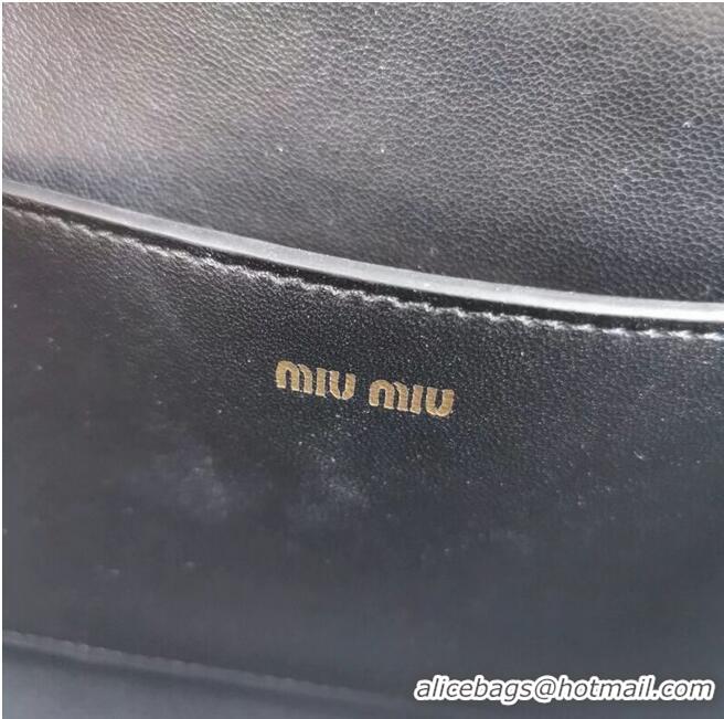 Well Crafted miu miu Matelasse Nappa Leather mini Shoulder Bag 5BD099 black