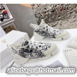 Best Grade Dior D-Connect Sneaker in Zodiac Printed Technical Fabric S17X 2021