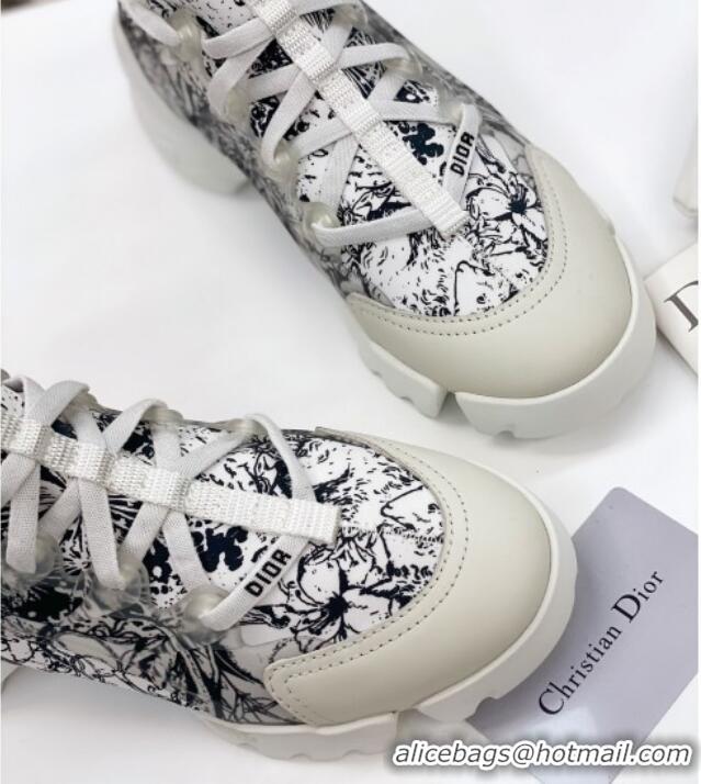 Best Grade Dior D-Connect Sneaker in Zodiac Printed Technical Fabric S17X 2021