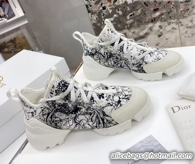 Best Grade Dior D-Connect Sneaker in Zodiac Printed Technical Fabric S17X 2021