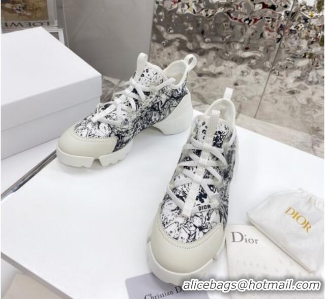 Best Grade Dior D-Connect Sneaker in Zodiac Printed Technical Fabric S17X 2021