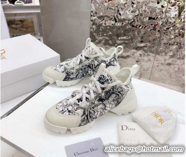 Best Grade Dior D-Connect Sneaker in Zodiac Printed Technical Fabric S17X 2021