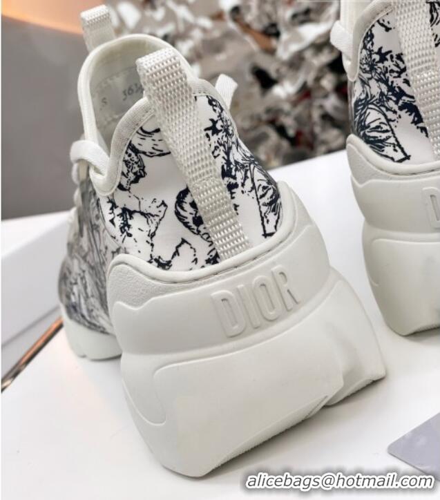 Best Grade Dior D-Connect Sneaker in Zodiac Printed Technical Fabric S17X 2021