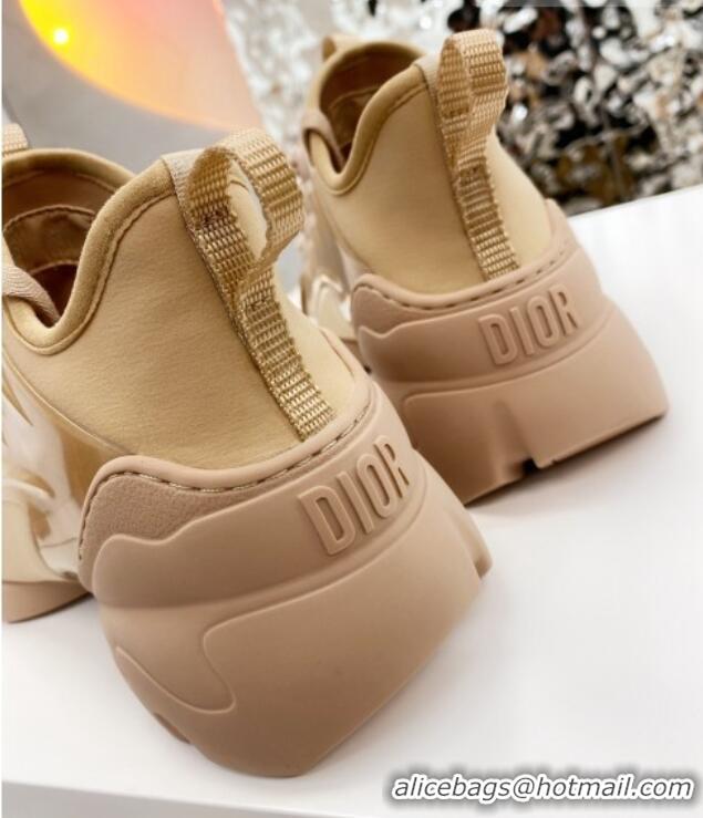 Duplicate Dior D-Connect Sneaker in Technical Fabric DS7 Apricot 2021