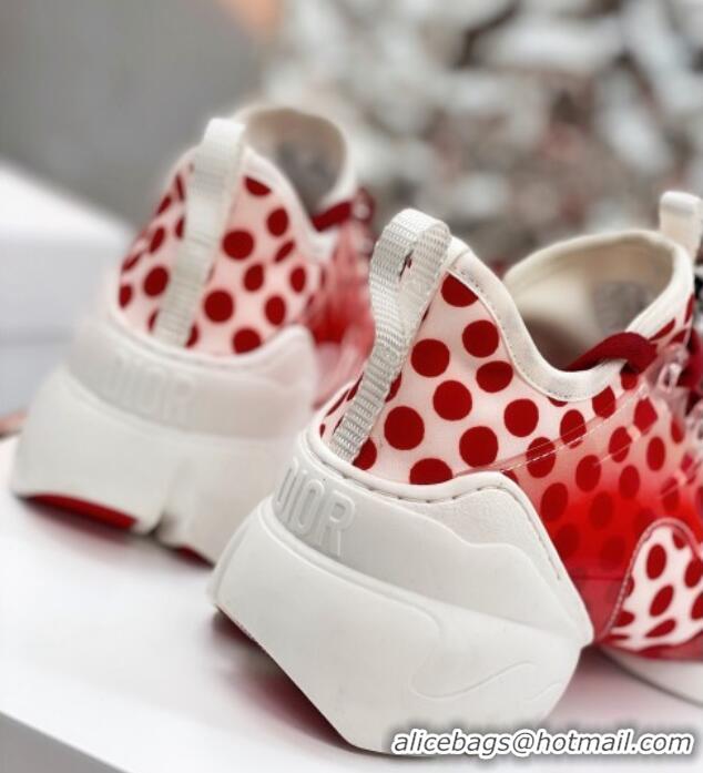 Super Quality Dior D-Connect Sneaker in Zodiac Printed Technical Fabric DS10 Red 2021