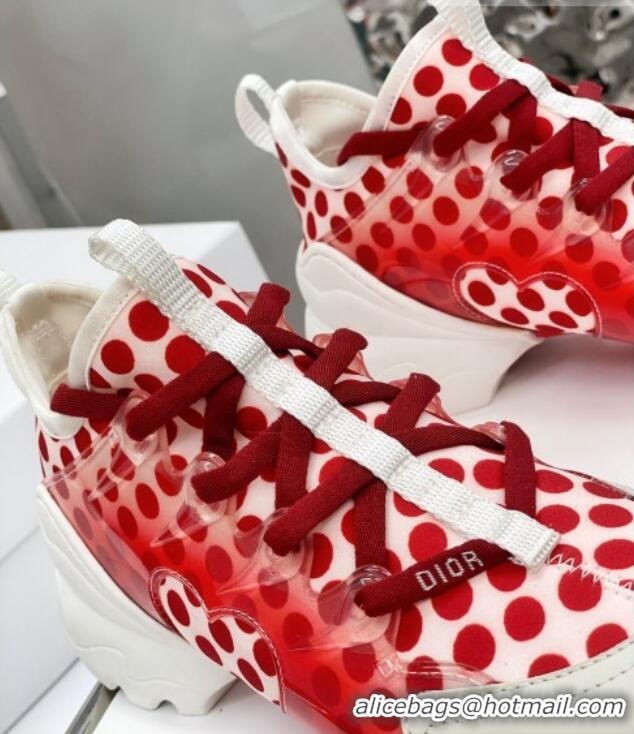 Super Quality Dior D-Connect Sneaker in Zodiac Printed Technical Fabric DS10 Red 2021