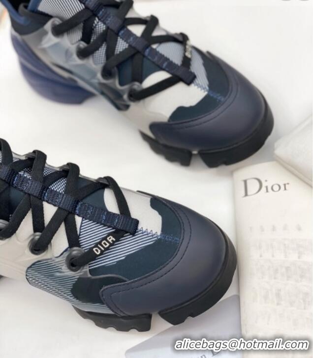 Duplicate Dior D-Connect Sneaker in Zodiac Printed Technical Fabric DS11 Blue 2021