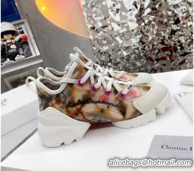 Perfect Dior D-Connect Sneaker in Zodiac Printed Technical Fabric DS14