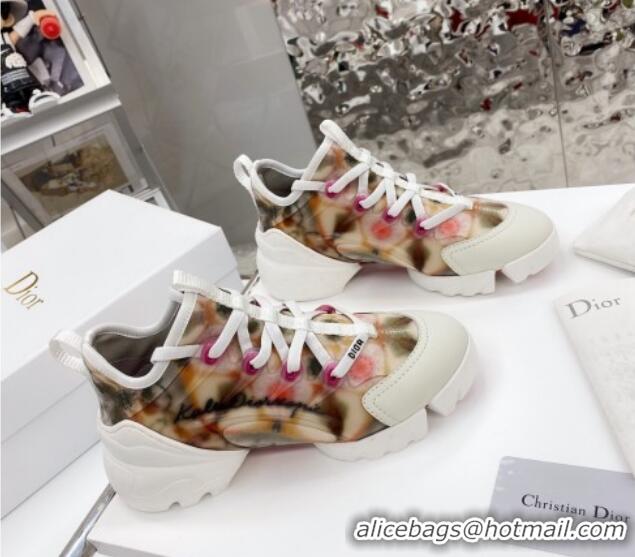 Perfect Dior D-Connect Sneaker in Zodiac Printed Technical Fabric DS14