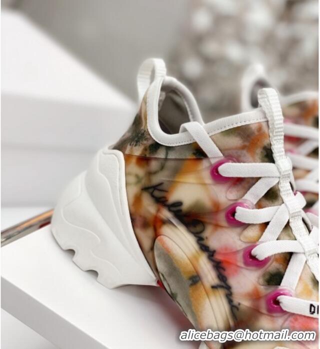 Perfect Dior D-Connect Sneaker in Zodiac Printed Technical Fabric DS14