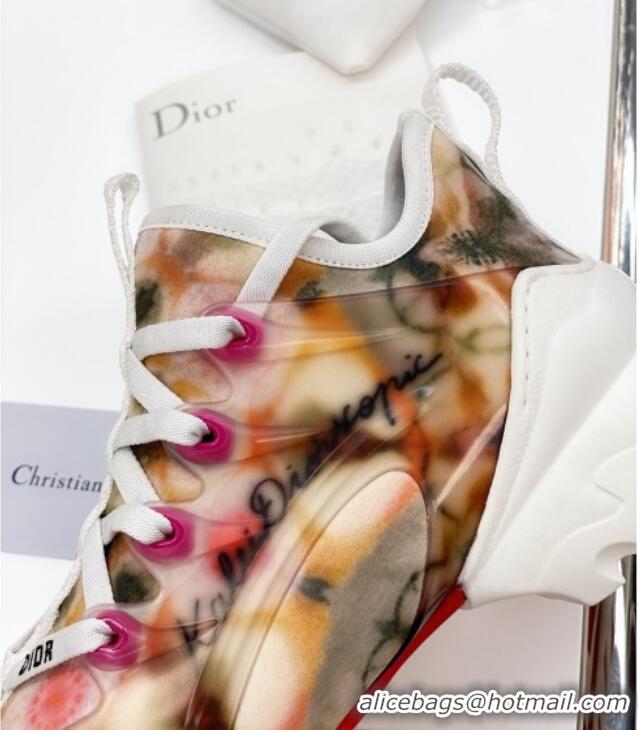 Perfect Dior D-Connect Sneaker in Zodiac Printed Technical Fabric DS14