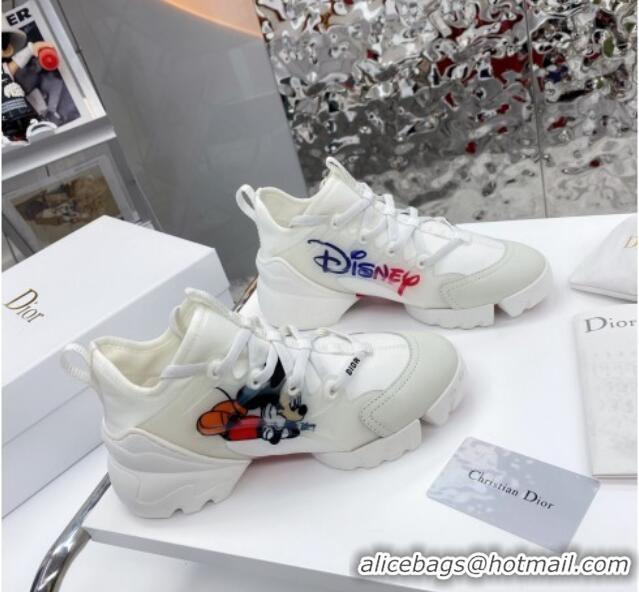 Sophisticated Dior D-Connect Sneaker in Zodiac Printed Technical Fabric DS16 White 2021