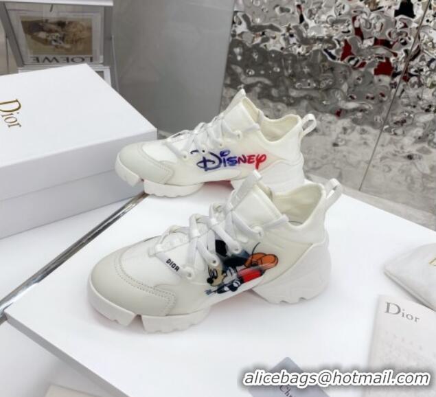 Sophisticated Dior D-Connect Sneaker in Zodiac Printed Technical Fabric DS16 White 2021