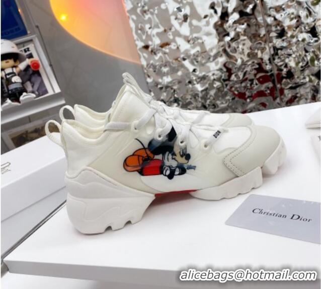 Sophisticated Dior D-Connect Sneaker in Zodiac Printed Technical Fabric DS16 White 2021