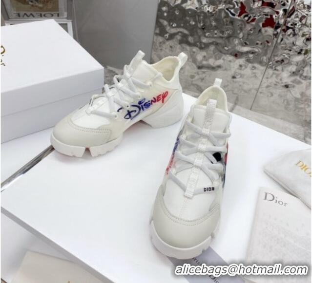 Sophisticated Dior D-Connect Sneaker in Zodiac Printed Technical Fabric DS16 White 2021