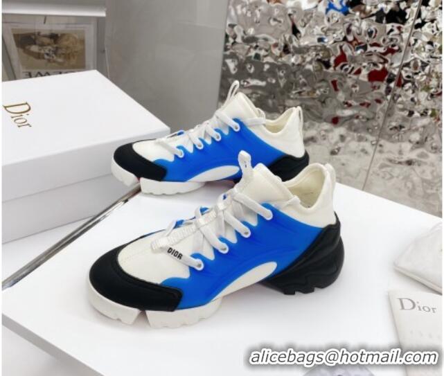 Hot Style Dior D-Connect Sneaker in Technical Fabric DS17 White/Blue 2021