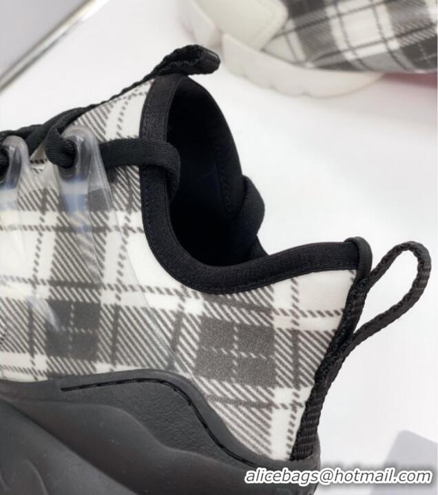 Super Quality Dior D-Connect Sneaker in Plaid Technical Fabric DS22 Black/White 2021