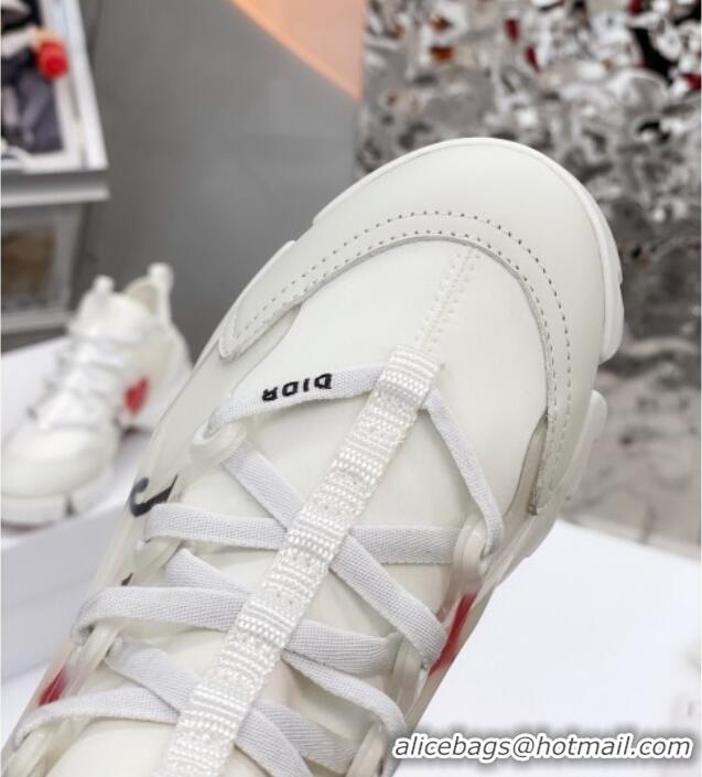 Grade Dior D-Connect Sneaker in Love TAIME Technical Fabric DS24 White 2021