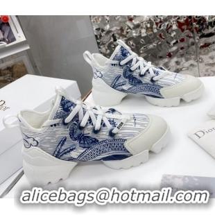 Discount Dior D-Connect Sneaker in Butterfly Printed Technical Fabric DS26 2021